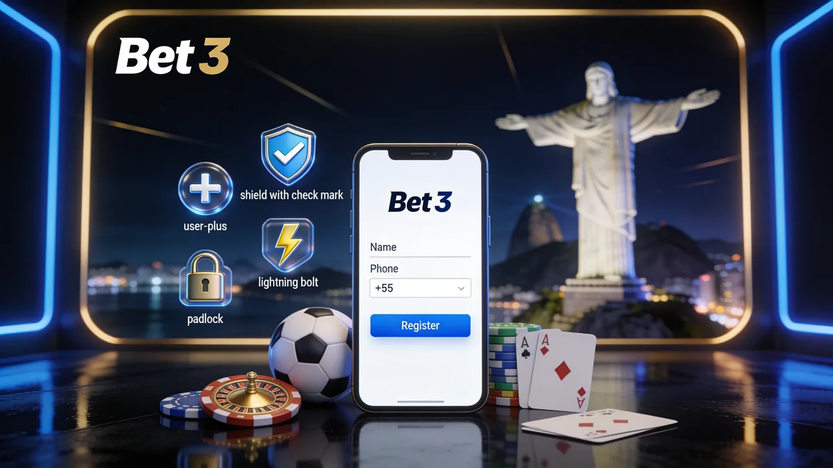 Cadastro na bet 3 pelo celular — bet 3 no Brasil